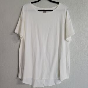 Chico's Zenergy Split Back Short Sleeve Blouse Women's 20/22